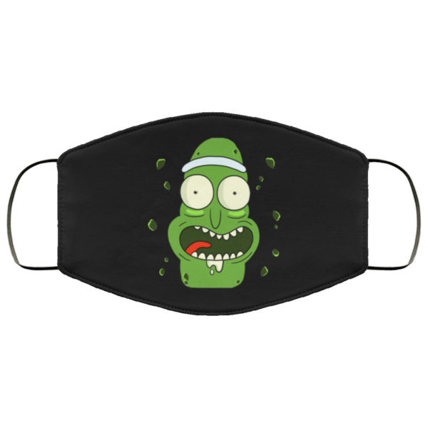 Funny Pickle Rick Face Mask