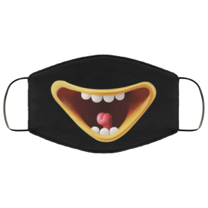 Smiley Mouth Mask  Emoticon Face Mask  Emoji Face Mask