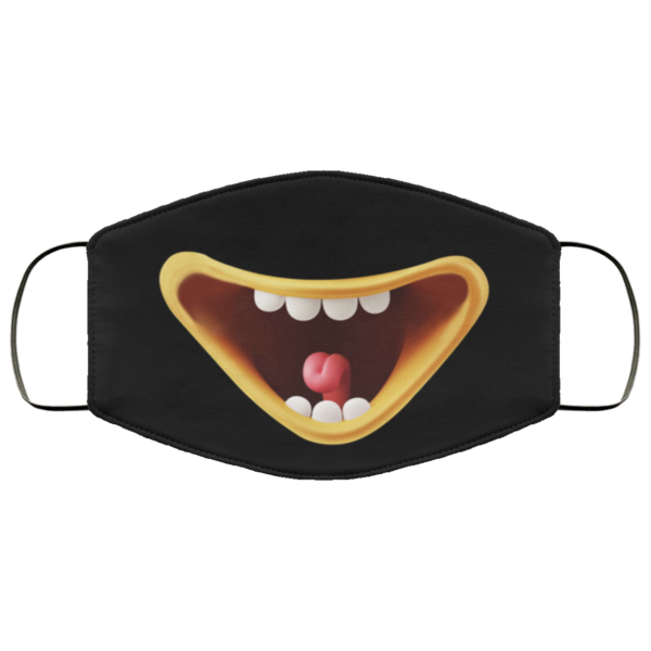 Smiley Mouth Mask  Emoticon Face Mask  Emoji Face Mask