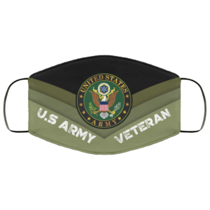 US Army United States Army Veteran Face Mask Reusable US Veteran Face Mask Reusable