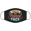 Back The Blue Floral Police Badge Face Mask