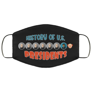 History Of US Presidents Trump Clown Face Mask