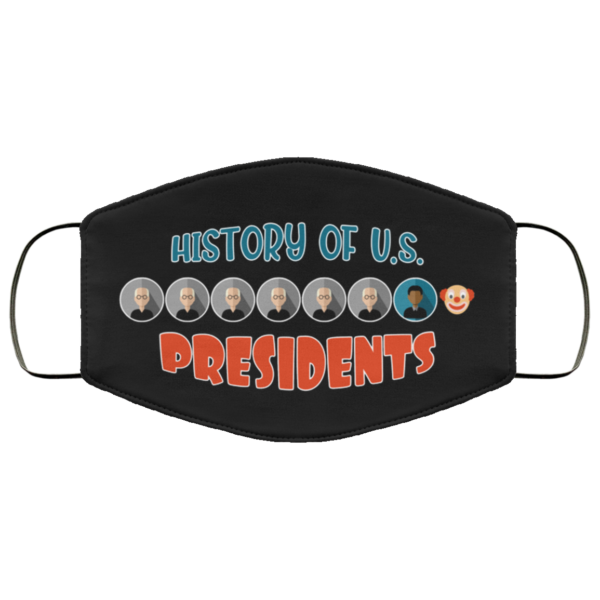 History Of US Presidents Trump Clown Face Mask