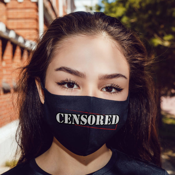 Censored Face Mask  Humor Face Mask