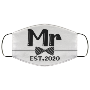 Mr and Mrs Groom 2020 Face Mask