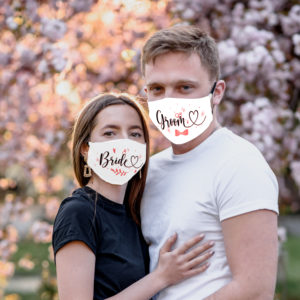 Bride And Groom Wedding Gifts Face Mask