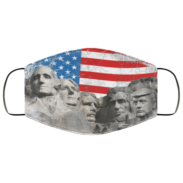 Trump President on Mount Rushmore Face Mask