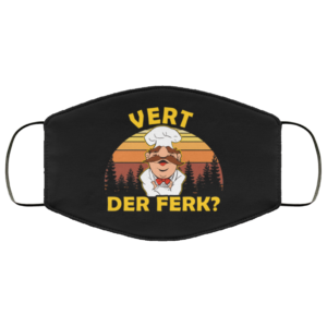 Swedish Chef Vert Der Ferk Face Mask