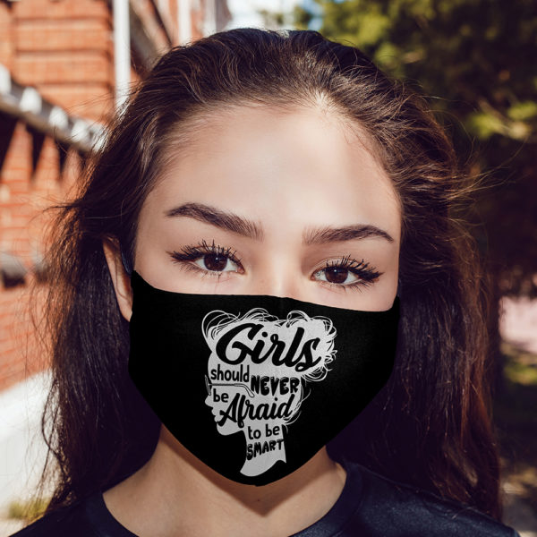 Girls Should Never Be Afraid Smart Book Lover Face Mask