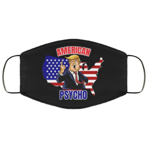 American Psycho Cloth Face Mask Vote Trump Out