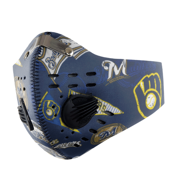 Milwaukee Brewers Sport Mask Filter PM2 5