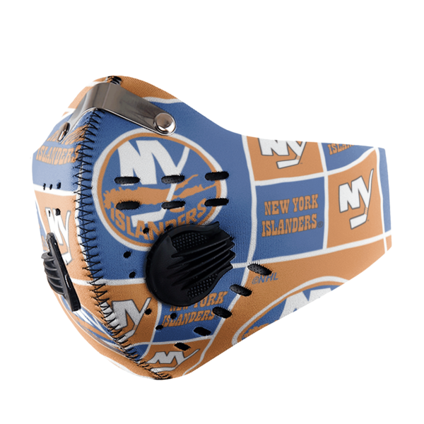 New York Islanders Sport Mask Activated Carbon Filter PM2 5