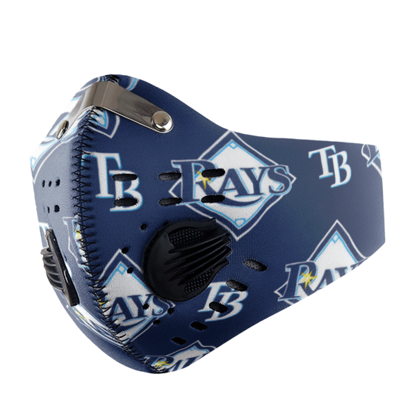 Tampa Bay Devil Rays Sport Mask Activated Carbon Filter PM2 5