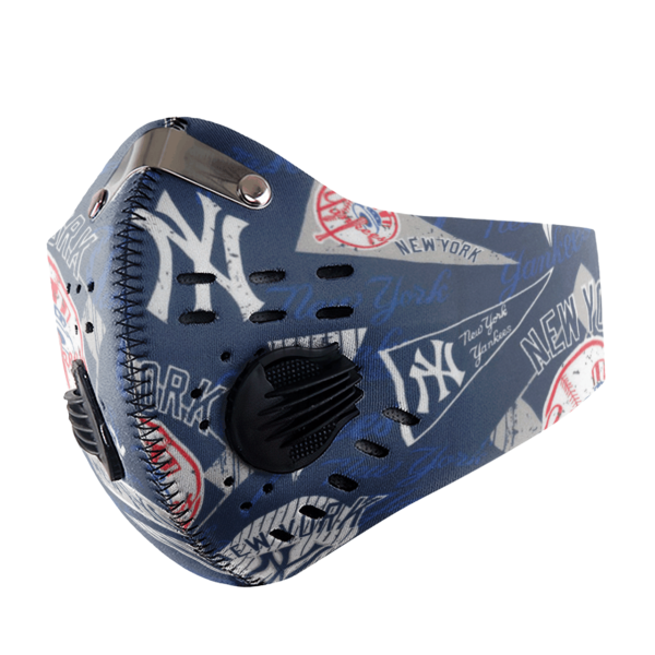 New York Yankees Sport Mask Activated Carbon Filter PM2 5