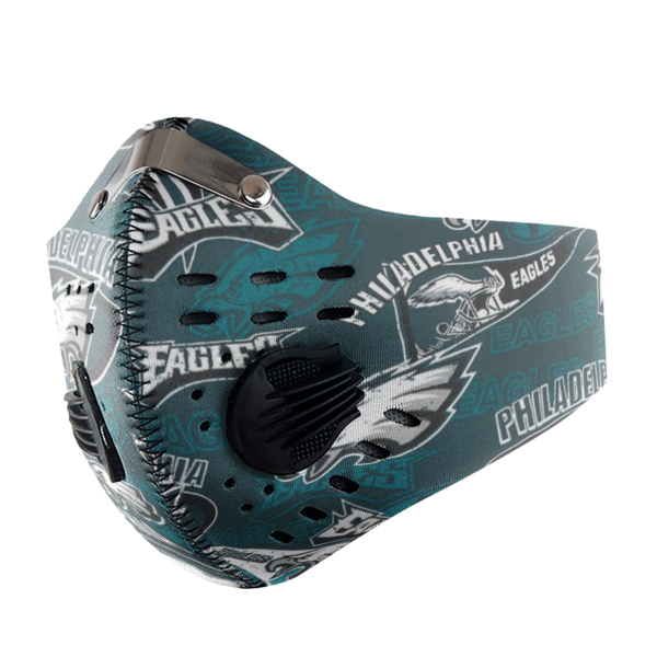 Philadelphia Eagles Sport Mask Activated Carbon Filter PM2 5