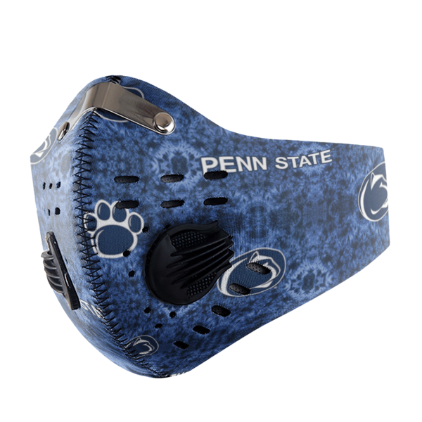 Penn State University Nittany Lions Sport Mask Activated Carbon Filter PM2 5