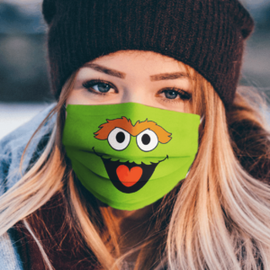 Sesame Street Oscar The Grouch Face Mask