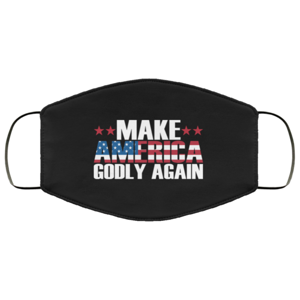 Make America Godly Again American Flag MAGA Face Mask