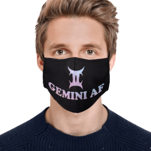 Gemini AF Gemini Horoscope Star Sign Face Mask