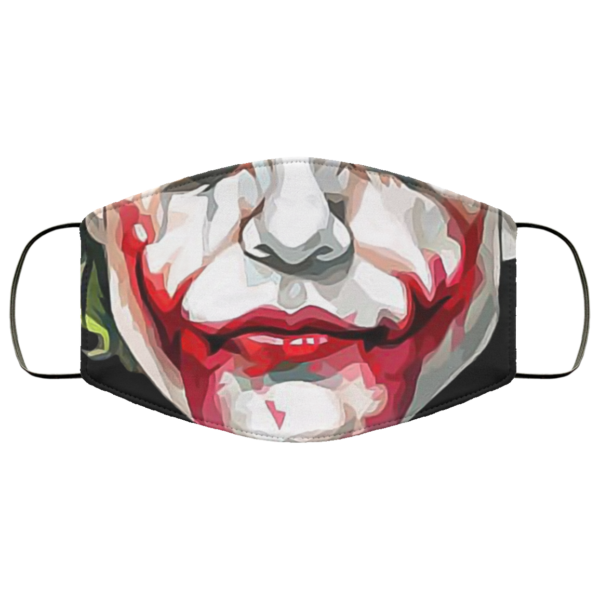 Heath Ledger Scary Joker Mouth Halloween Face Mask