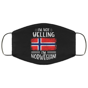 Im Not Yelling Im Norwegian Face Mask