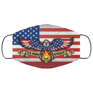 Proud US Army Veteran Day Force Memorial Day Pride Support Face Mask