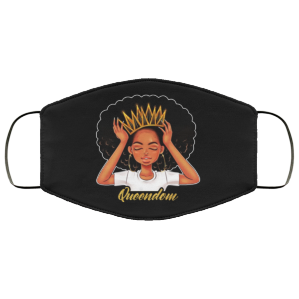 Queendom Melanin Women Cloth Face Mask