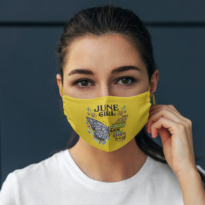 Butterfly June Girl They Whispered to Her I Am the Storm Face Mask Reusable