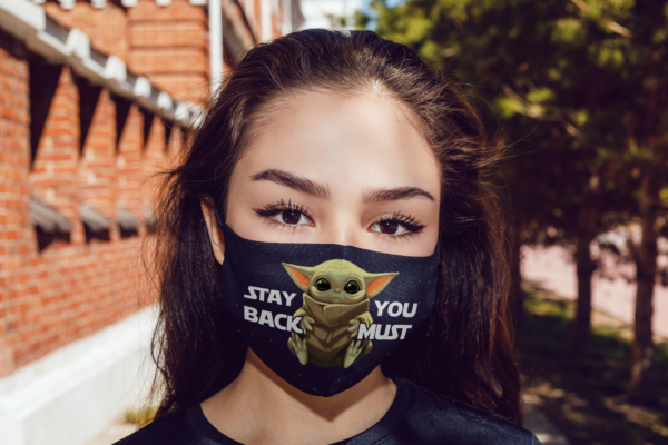 Stay Back You Must Baby Yoda Face Mask