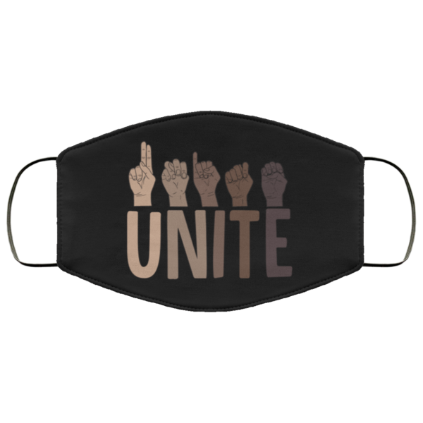 Unite Sign Language Black Lives Matter Face Mask