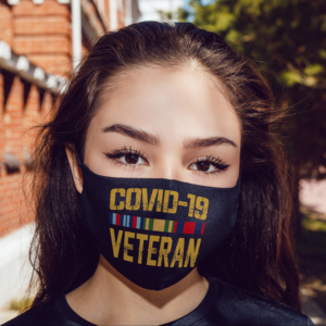 Covid-19 Veteran Social Distance Funny Face Mask Reusable