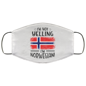 Im Not Yelling Im Norwegian Bright Face Mask