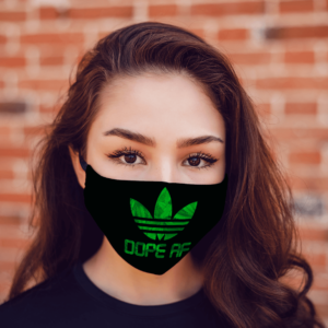 Dope AF Face Mask Cannabis Face Mask Weed Cloth Face Mask