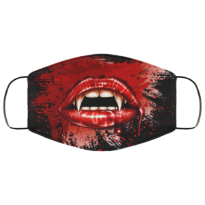 Red Lips Vampire Halloween Mask Cloth Face Mask