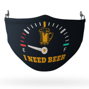 I Need Beer Fuel GaugeFace Mask