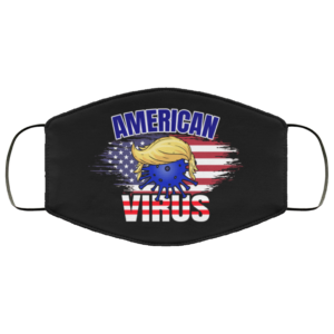 American Virus Cloth Face Mask  Vote Trump Out