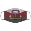 Old Bug Never Die Volkswagen Classic Beetle Bug Retro Red Car Face Mask