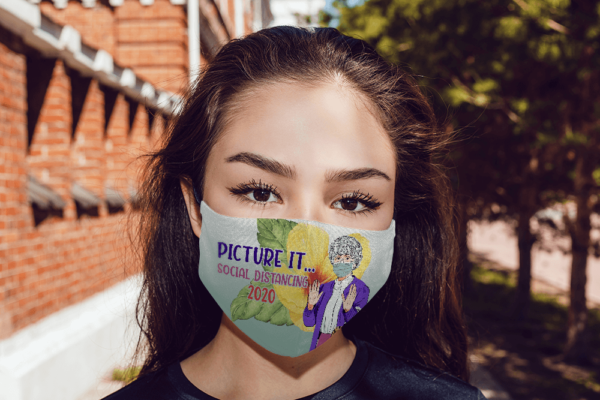 Picture It Social Distancing 2020 Golden Girls Face Mask