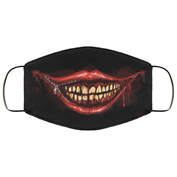 Scary Face Mask  Halloween Face Mask  Evil Smile Face