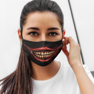 evil smile face mask