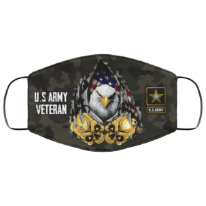 US Army Veteran Eagle American Flag Face Mask