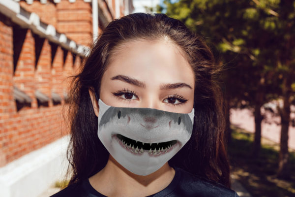 Smiling Shark Cloth Face Mask