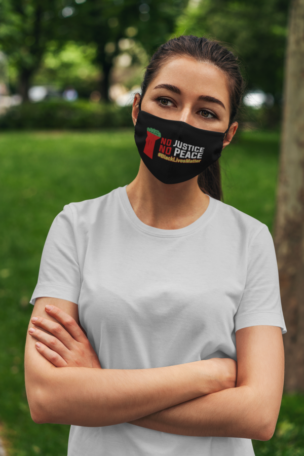 No Justice No Peace Blm Anti Racism Face Mask