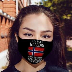 Im Not Yelling Im Norwegian Face Mask