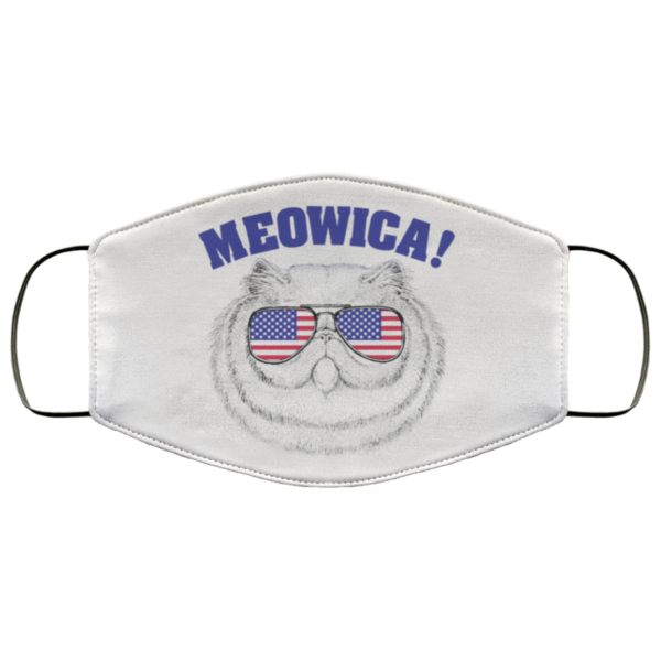 Meowica Ameria Flag Cat Face Mask