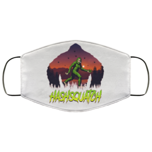 HashSquatch Funny Weed Sasquatch Light Face Mask Reusable