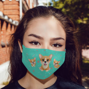 Cute Corgi Dog Mom Gifts Cloth Face Mask
