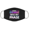 Being Straight Was My Phase LGBTQ Bisexual Pride Face Mask