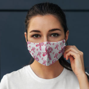 Breast Cancer Ribbon Face Mask Breast Cancer Awareness Face Mask