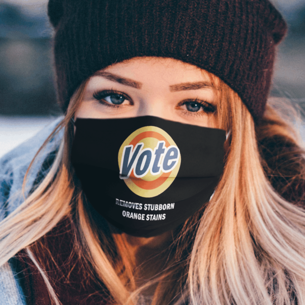 Anti-Trump Vote Detergent Funny Vintage Face Mask
